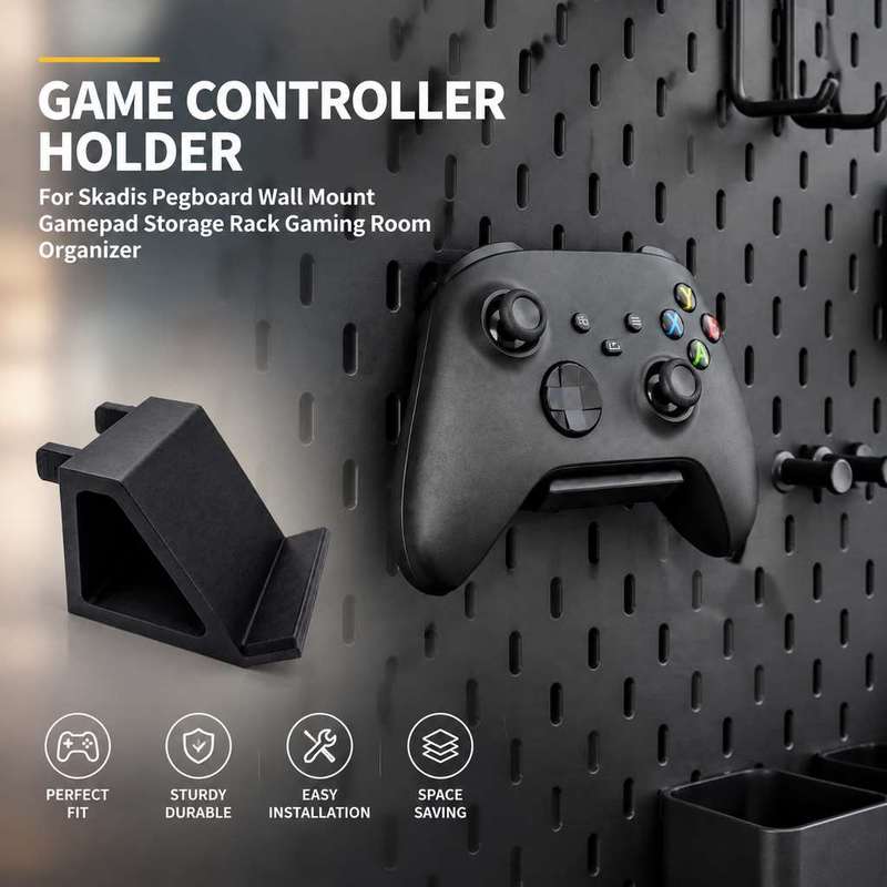 Gaming Accessories Wall Mount - Skadis Pegboard Gamepad-Halterung Wandmontage Spielcontroller-Halterung Gaming-Zubehörhalter