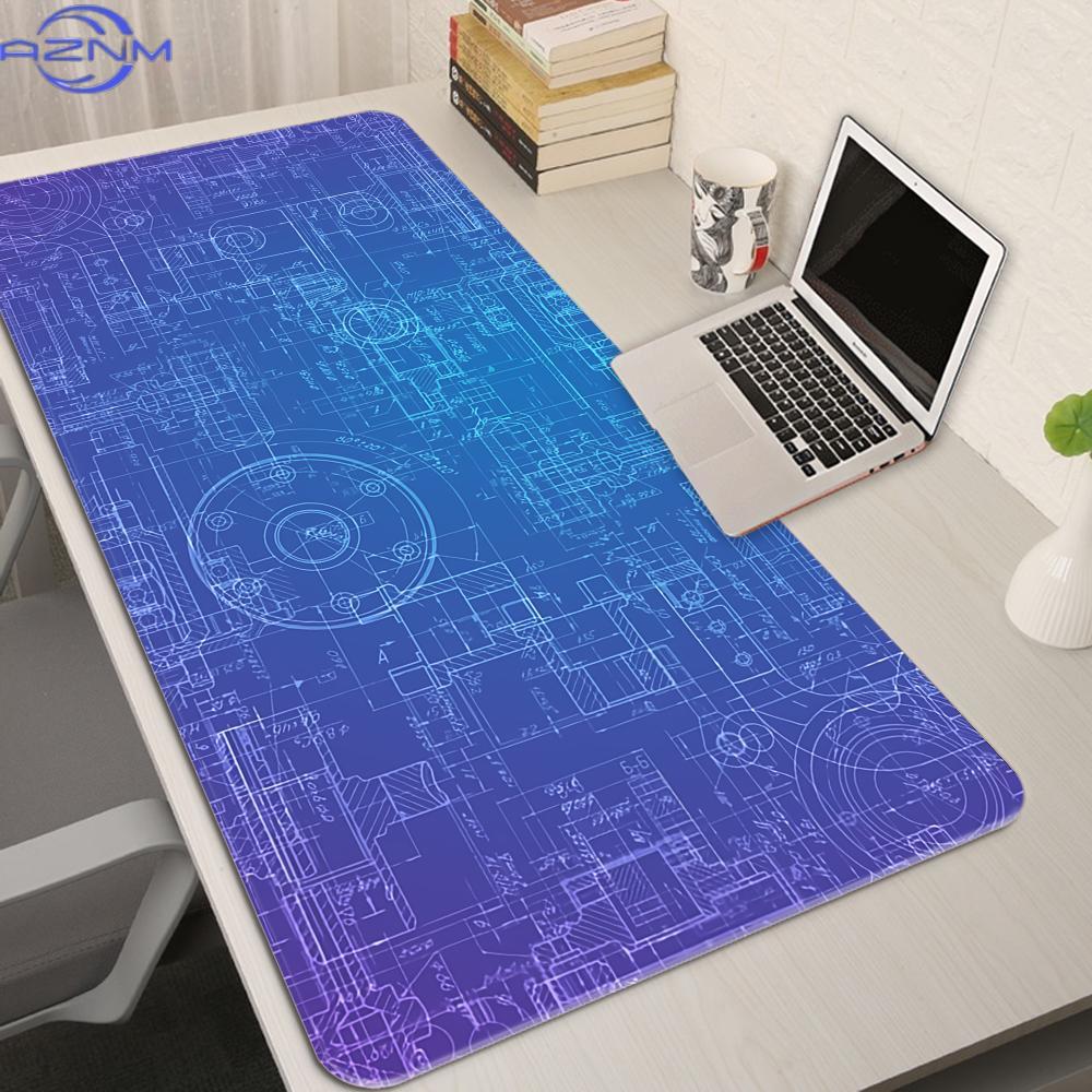 Gaming Accessories Drawing - Mauspad Gaming-Zubehör Mechanische Zeichnungen Große XXL-Mauspads