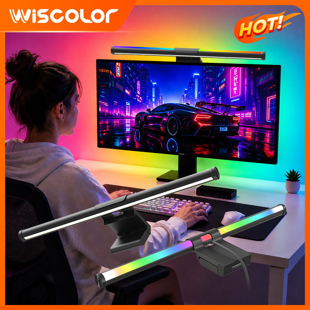 Gaming Accessories App - WLAN-Lichtleiste Monitor-Lichtleiste Lampe Bildschirm-Setup RGB APP-Fernbedienung