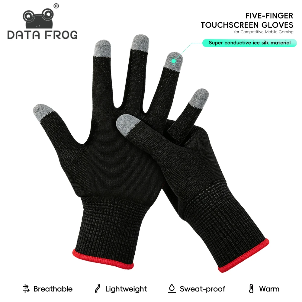 Gaming Accessories Drawing - Data Frog Vielseitige Gaming-Handschuhe, Verbesserte Berührungsempfindlichkeit