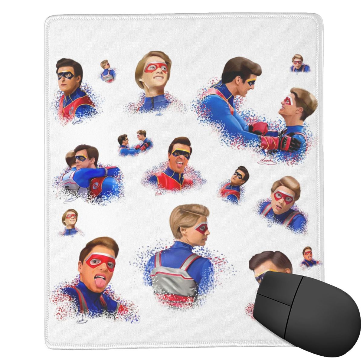 Gaming Accessories Drawing - Captain Man und Kid Henry Danger
