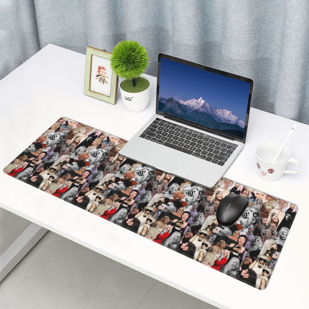 Große Mausmatte mit Lady Gaga- – Gaming Accessories Drawing Bewertung und Preis
