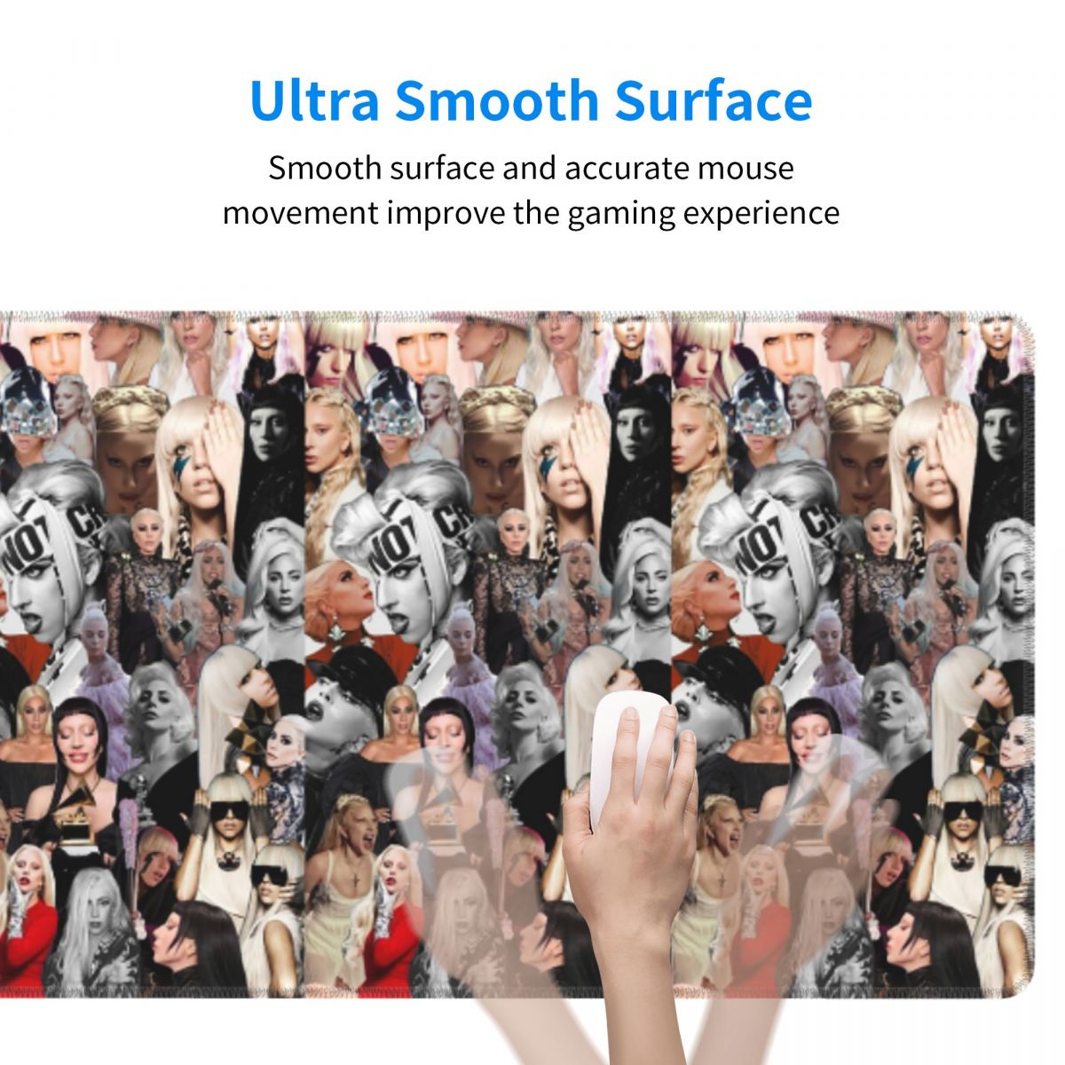 Große Mausmatte mit Lady Gaga- – Gaming Accessories Drawing Bewertung und Preis