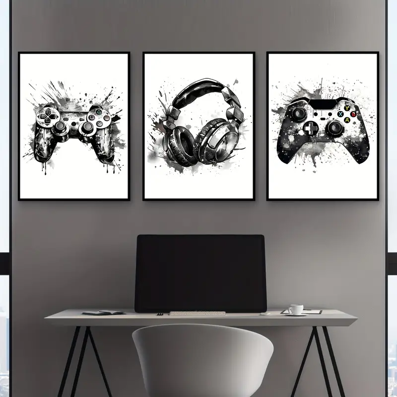 3-teiliges rahmenloses Leinwan – Gaming Accessories For Bedroom Bewertung und Preis