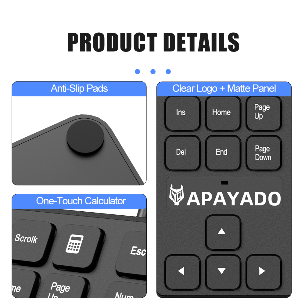 Kabelgebundene numerische Tast – Keyboard Numpad Separate Bewertung und Preis